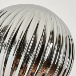 hofstein Lampadaire - Verre 15 cm Bernado Fumé, 3 lumières