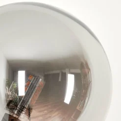 hofstein Lampadaire - Verre 12 cm Bernado Fumé, 6 lumières