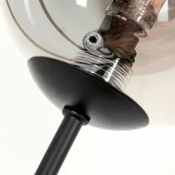 hofstein Lampadaire - Verre 12 cm Bernado Fumé, 6 lumières