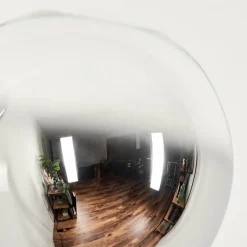 hofstein Lampadaire - Verre 12 cm Bernado Clair, Fumé, 6 lumières