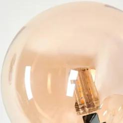 hofstein Lampadaire - Verre 12 cm Bernado Ambre, 6 lumières