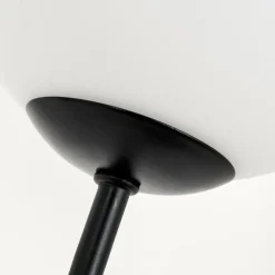 hofstein Lampadaire - Verre 12 cm Bernado Blanc, 6 lumières