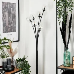 Lampes À Boules-hofstein Lampadaire - Verre 10 cm Bernado Clair, 6 lumières