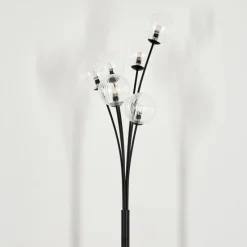 hofstein Lampadaire - Verre 12 cm Bernado Clair, 6 lumières