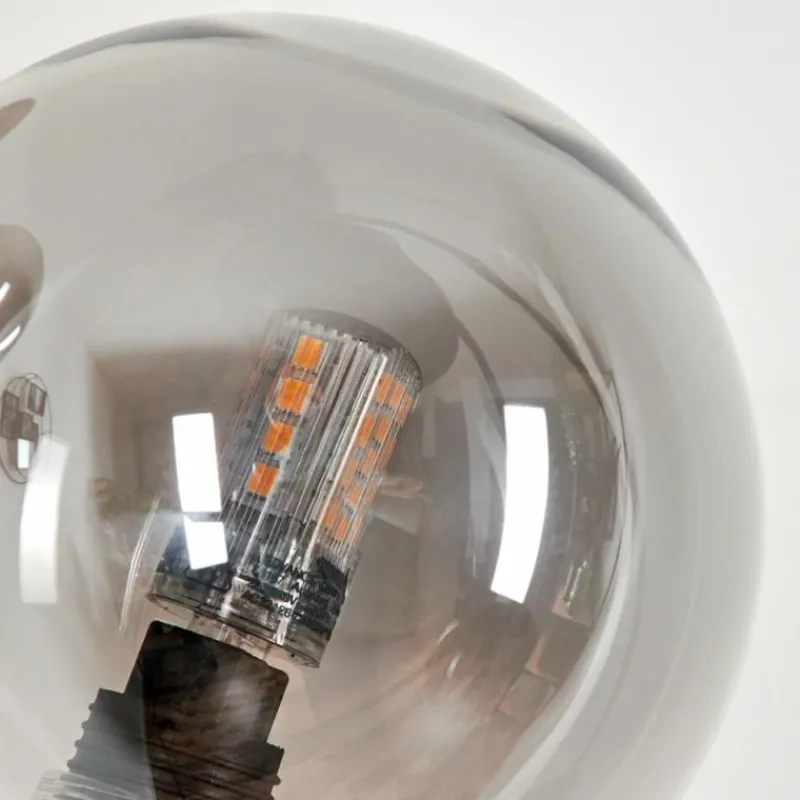 Suspension Verre Fumé-hofstein Lampadaire - Verre 10 cm Bernado Fumé, 5 lumières