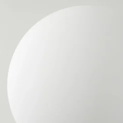 hofstein Lampadaire - Verre 10 cm Bernado Blanc, 5 lumières