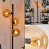 hofstein Lampadaire - Verre 15 cm Gastor Ambre, 3 lumières