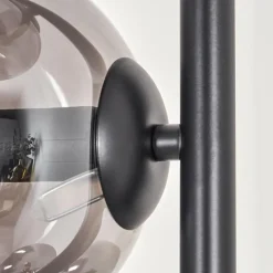 hofstein Lampadaire - Verre 15 cm Gastor Fumé, 4 lumières