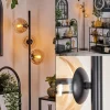 hofstein Lampadaire - Verre 15 cm Gastor Ambre, Clair, 3 lumières