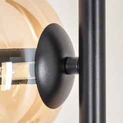 hofstein Lampadaire - Verre 15 cm Gastor Ambre, Clair, 3 lumières