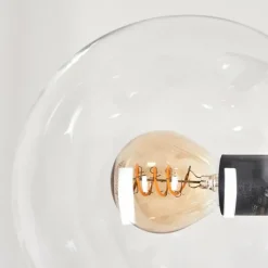 hofstein Lampadaire - Verre 15 cm Gastor Clair, 4 lumières