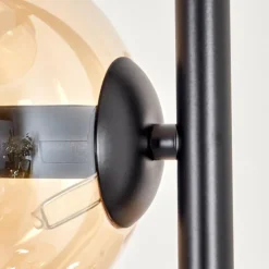 hofstein Lampadaire - Verre 15 cm Gastor Ambre, 4 lumières