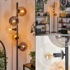 hofstein Lampadaire - Verre 15 cm Gastor Ambre, Clair, Fumé, 5 lumières