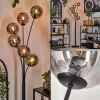 hofstein Lampadaire - Verre 15 cm Gastor Fumé, 6 lumières