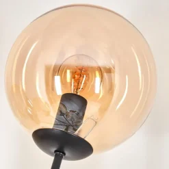 hofstein Lampadaire - Verre 15 cm Gastor Ambre, 6 lumières