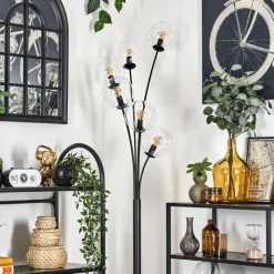 hofstein Lampadaire - Verre 15 cm Gastor Clair, 6 lumières