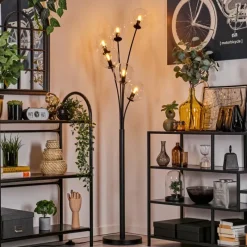 hofstein Lampadaire - Verre 15 cm Gastor Clair, 6 lumières