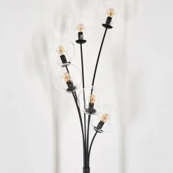 hofstein Lampadaire - Verre 15 cm Gastor Clair, 6 lumières