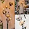 hofstein Lampadaire - Verre 15 cm Gastor Ambre, Clair, Fumé, 6 lumières