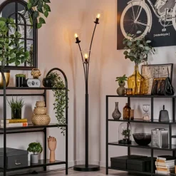 hofstein Lampadaire - Verre 15 cm Gastor Clair, 3 lumières