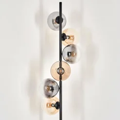 hofstein Lampadaire - Verre 15 cm Gastor Ambre, Clair, Fumé, 6 lumières