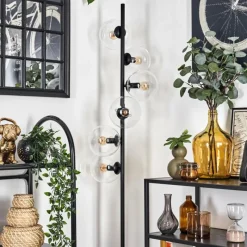 hofstein Lampadaire - Verre 15 cm Gastor Clair, 6 lumières