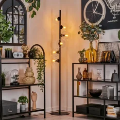 hofstein Lampadaire - Verre 15 cm Gastor Clair, 6 lumières