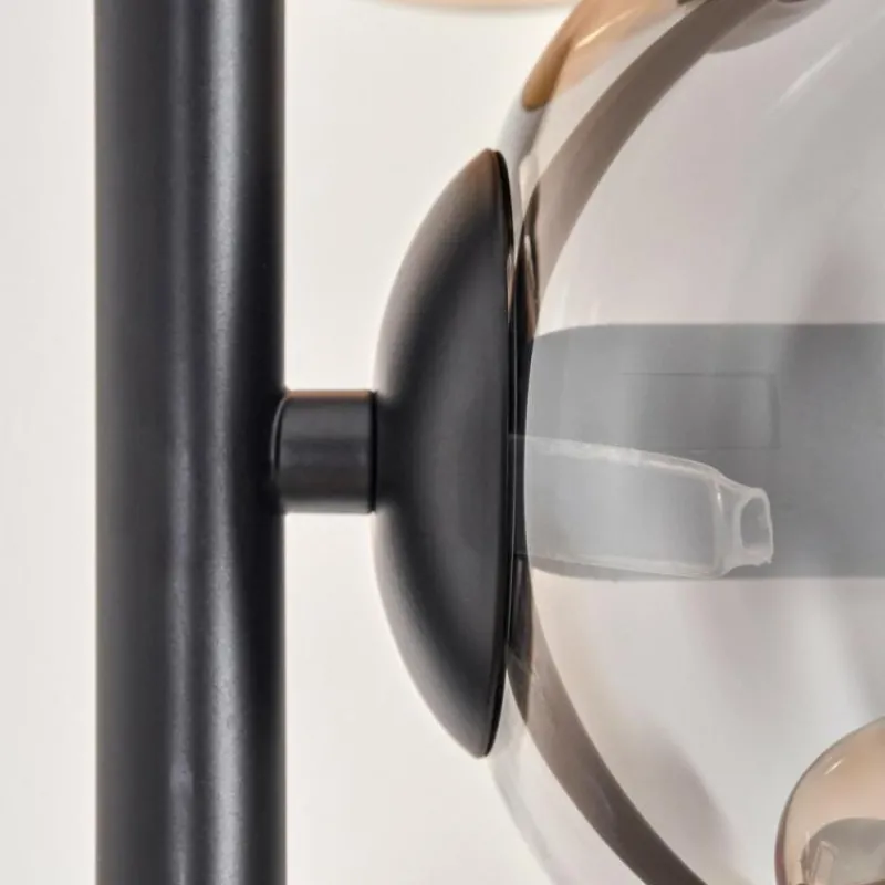 Suspension Verre Fumé-hofstein Lampadaire - Verre 15 cm Gastor Ambre, Fumé, 6 lumières