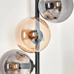 Suspension Verre Fumé-hofstein Lampadaire - Verre 15 cm Gastor Ambre, Fumé, 6 lumières