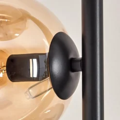 hofstein Lampadaire - Verre 15 cm Gastor Ambre, Fumé, 5 lumières