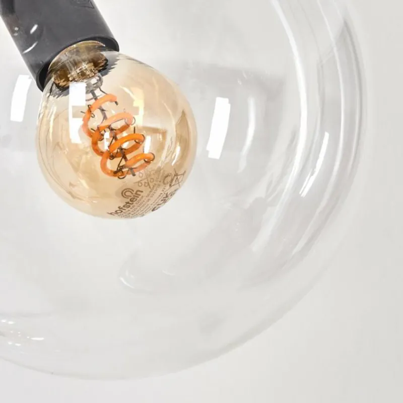 hofstein Lampadaire - Verre 15 cm Gastor Clair, 5 lumières