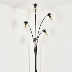 hofstein Lampadaire - Verre 15 cm Gastor Clair, 5 lumières