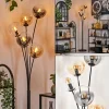 hofstein Lampadaire - Verre 15 cm Gastor Ambre, Clair, Fumé, 5 lumières