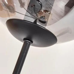 Suspension Verre Fumé-hofstein Lampadaire - Verre 15 cm Gastor Ambre, Clair, Fumé, 5 lumières