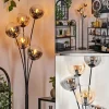 hofstein Lampadaire - Verre 15 cm Gastor Ambre, Clair, Fumé, 5 lumières