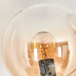 hofstein Lampadaire - Verre 15 cm Gastor Ambre, Clair, Fumé, 5 lumières