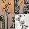 hofstein Lampadaire - Verre 15 cm Gastor Clair, Fumé, 5 lumières