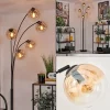 hofstein Lampadaire - Verre 15 cm Gastor Ambre, Clair, 5 lumières