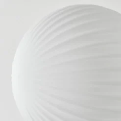 hofstein Lampadaire - Verre 15 cm Remaisnil Blanc, 3 lumières