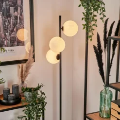 hofstein Lampadaire - Verre 15 cm Remaisnil Blanc, 3 lumières