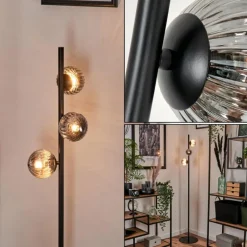 Suspension Verre Fumé-hofstein Lampadaire - Verre 10 cm Remaisnil Fumé, 3 lumières