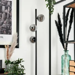 Suspension Verre Fumé-hofstein Lampadaire - Verre 10 cm Remaisnil Fumé, 3 lumières