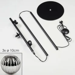 Suspension Verre Fumé-hofstein Lampadaire - Verre 10 cm Remaisnil Fumé, 3 lumières