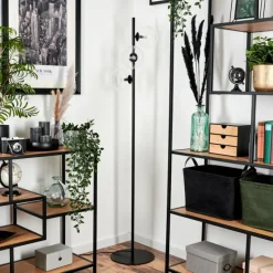 hofstein Lampadaire - Verre 15 cm Remaisnil Clair, 3 lumières