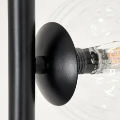 hofstein Lampadaire - Verre 10 cm Remaisnil Clair, 3 lumières