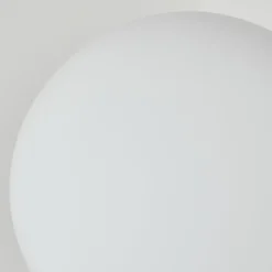 hofstein Lampadaire - Verre 15 cm Remaisnil Blanc, 3 lumières