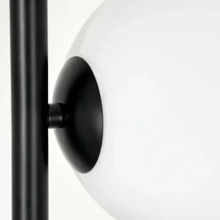 hofstein Lampadaire - Verre 15 cm Remaisnil Blanc, 3 lumières