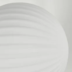 hofstein Lampadaire - Verre 15 cm Remaisnil Blanc, 5 lumières