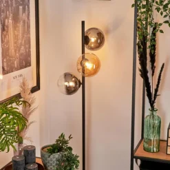 hofstein Lampadaire - Verre 15 cm Remaisnil Ambre, Clair, Fumé, 3 lumières