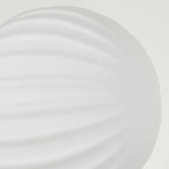 hofstein Lampadaire - Verre 10 cm Remaisnil Blanc, 5 lumières